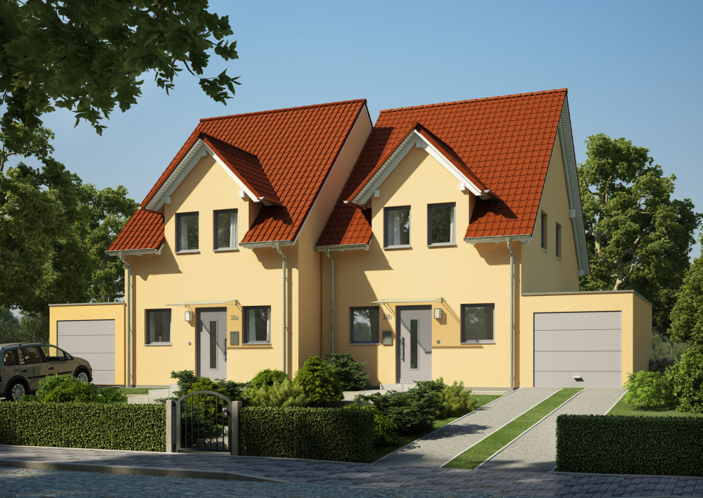 Красивый дом на 2 семьи