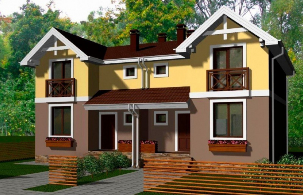 Проект дуплекс 200 м