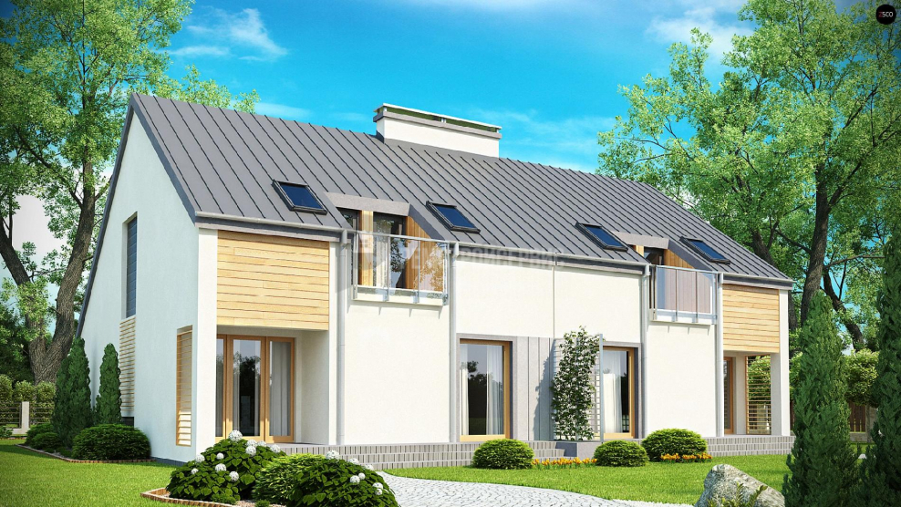 Каркасный дуплекс 160 м2