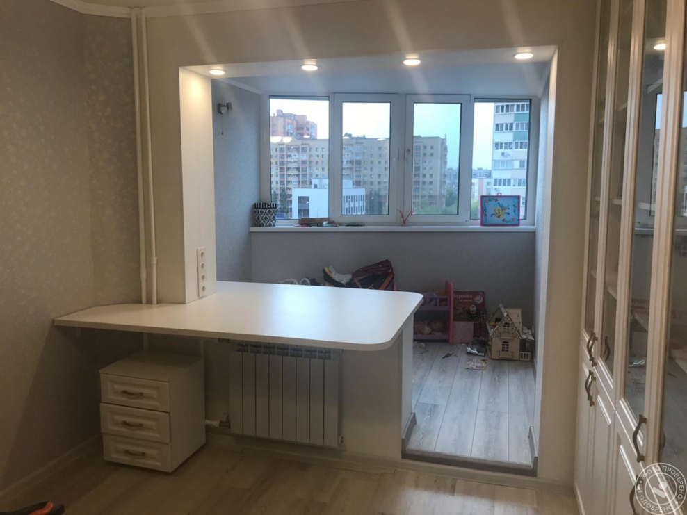 Присоединение балкона к комнате