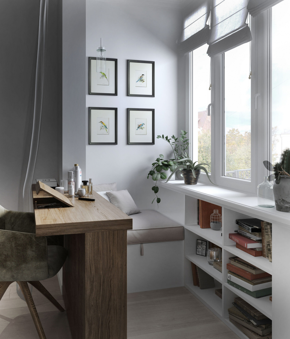 Совмещенный балкон