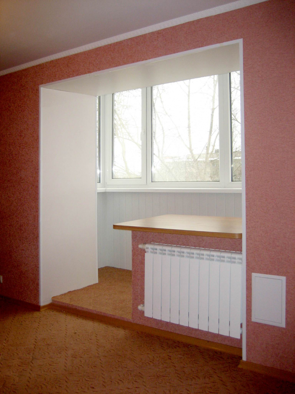 Проём между комнатой и лоджией