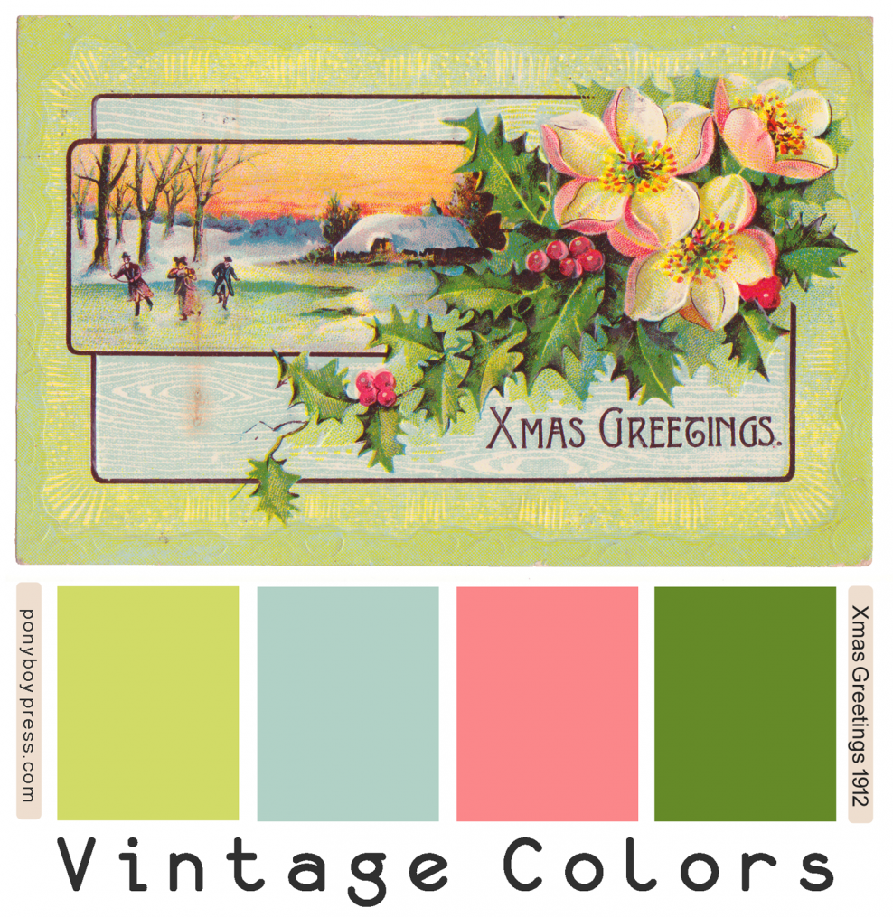 Палитра винтажных цветов