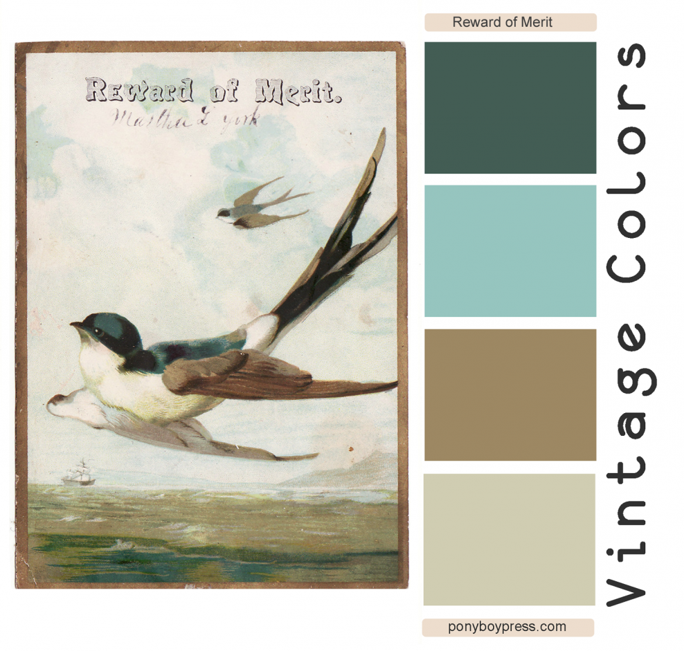 Винтажные цветовые Палитры