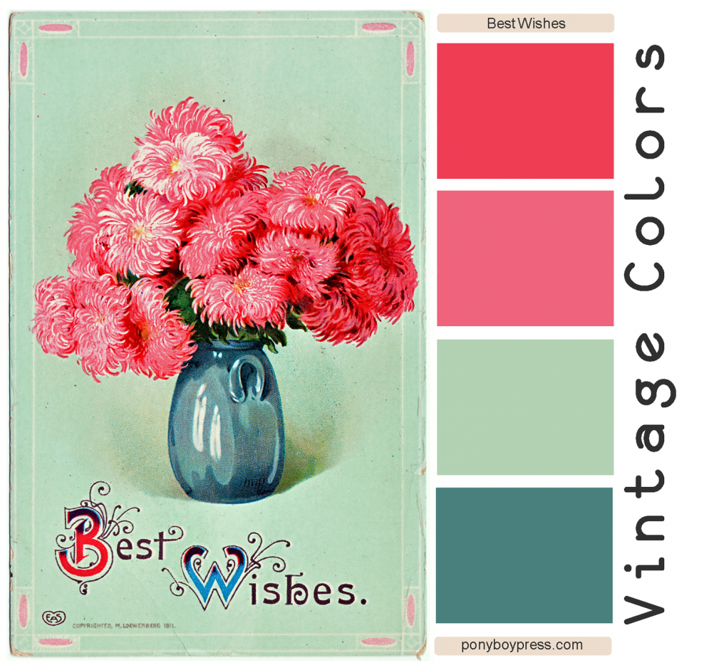 Винтажные сочетания цветов