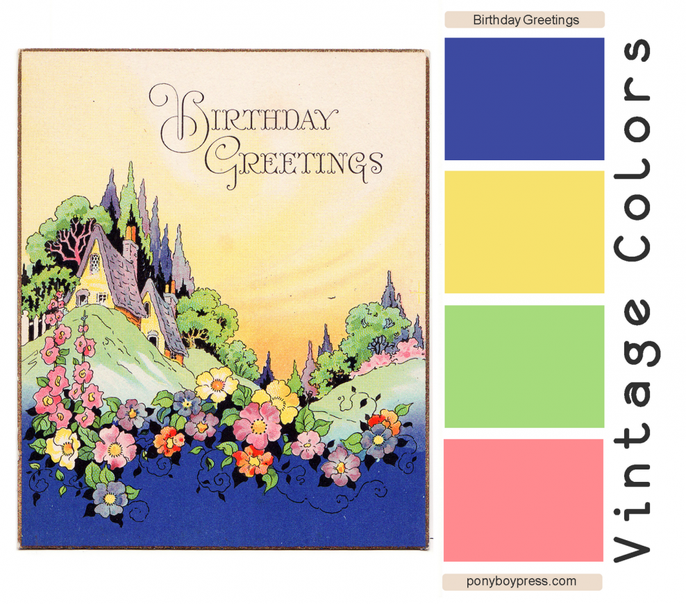 Vintage Colours with Colour code