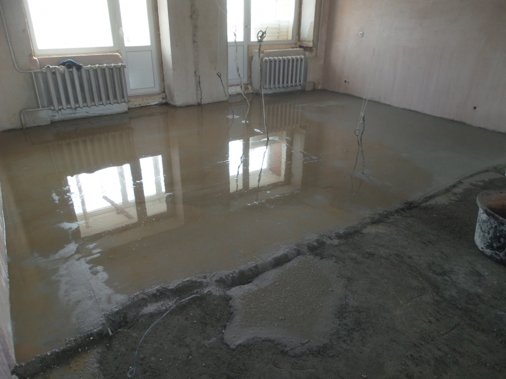 Стяжка пола в хрущевке