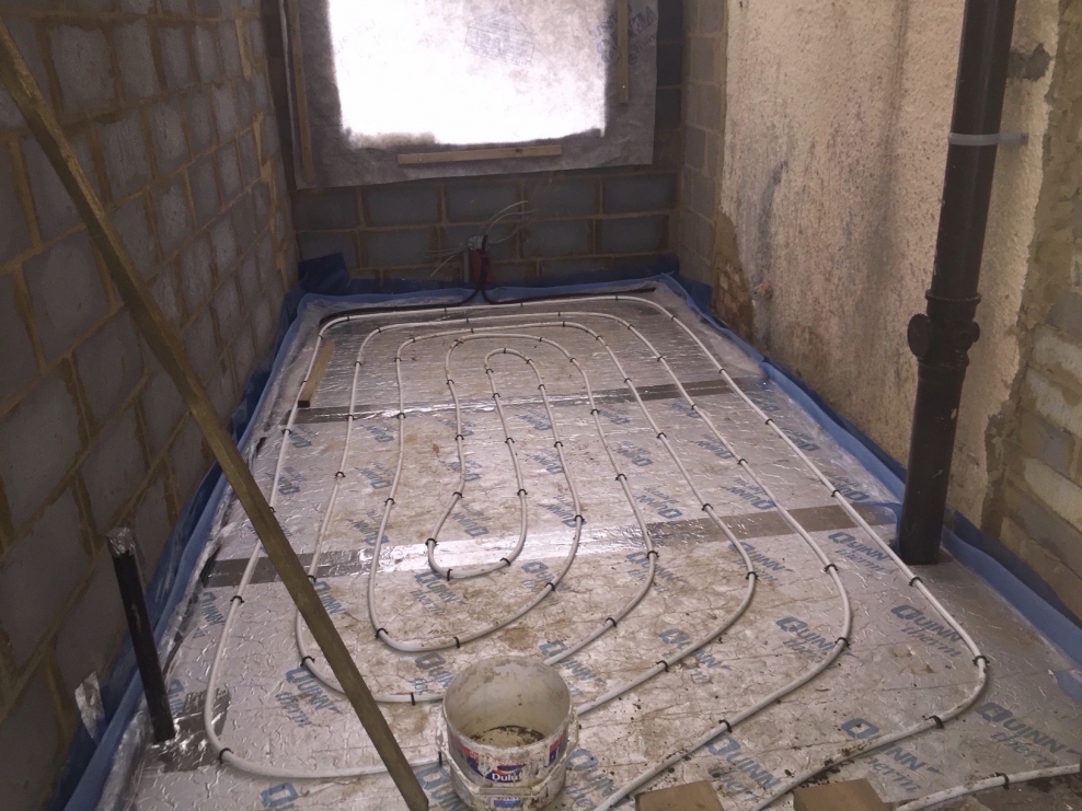 Бетонная стяжка для водяного теплого пола