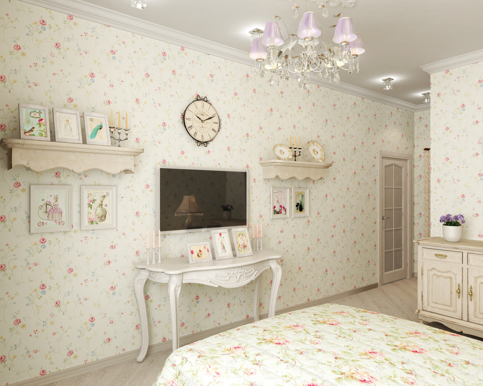 Лавандовая спальня в стиле Прованс