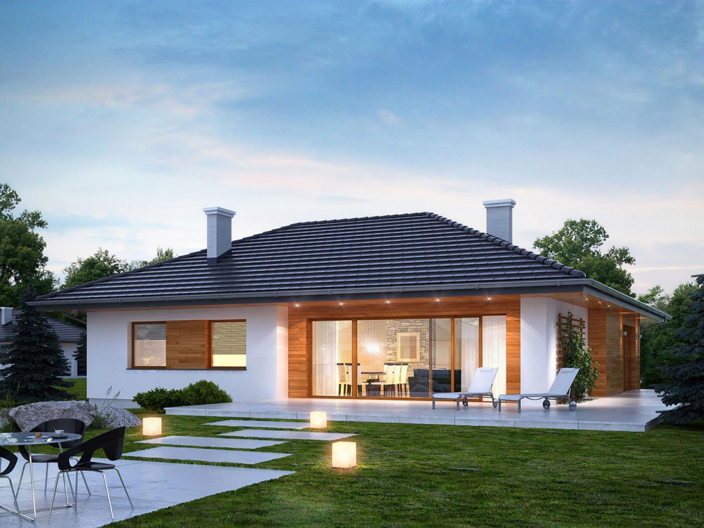 Канадский одноэтажный дом