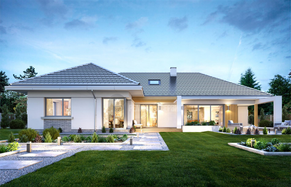 Одноэтажный коттедж