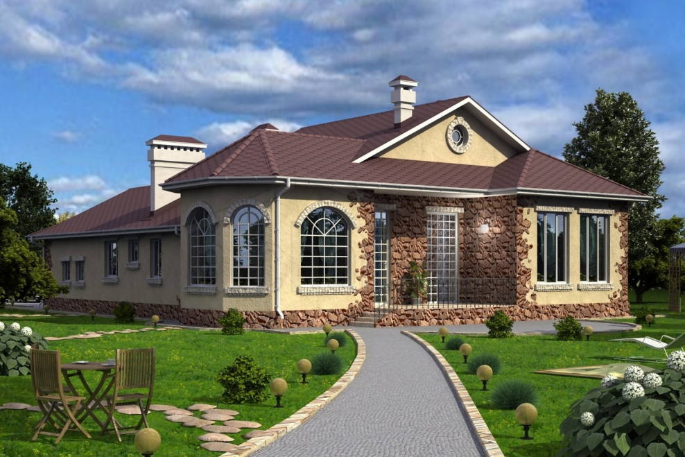 Одноэтажный коттедж «Лури