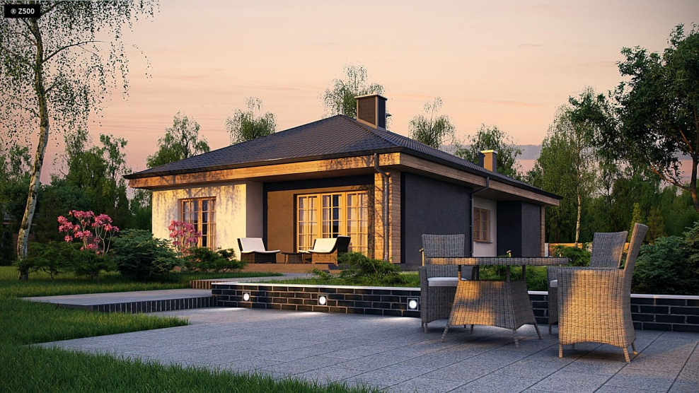 Загородный дом 1 этажный