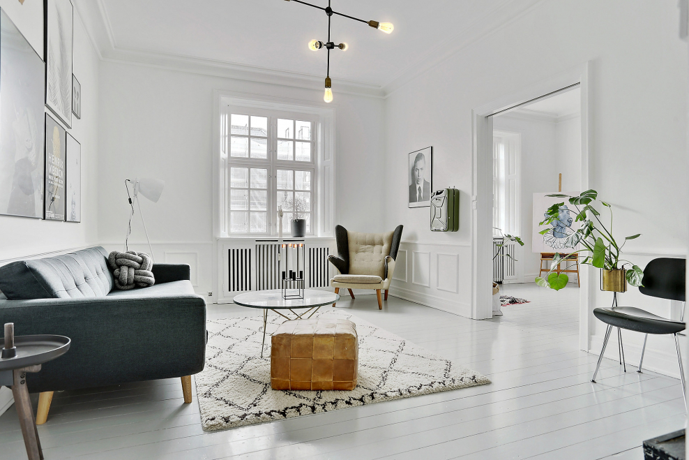 Скандинавски модели мебела зала 2020