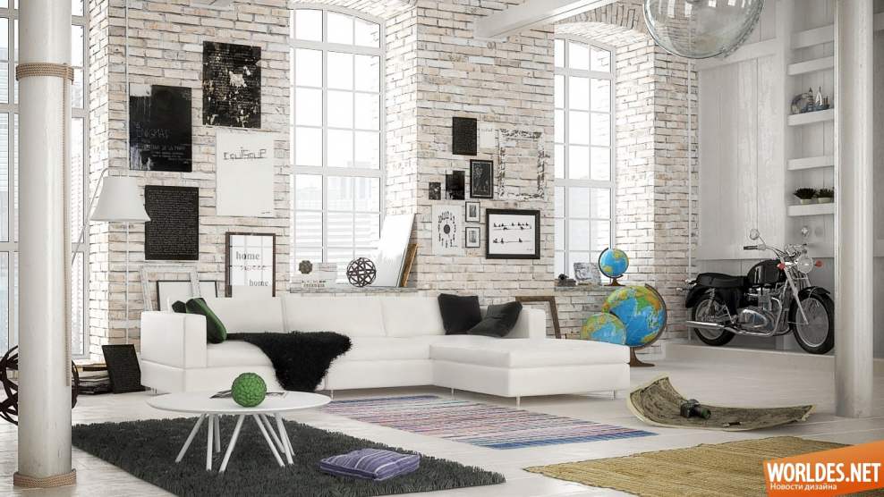 Стеклообои в интерьере квартира в скандинавском