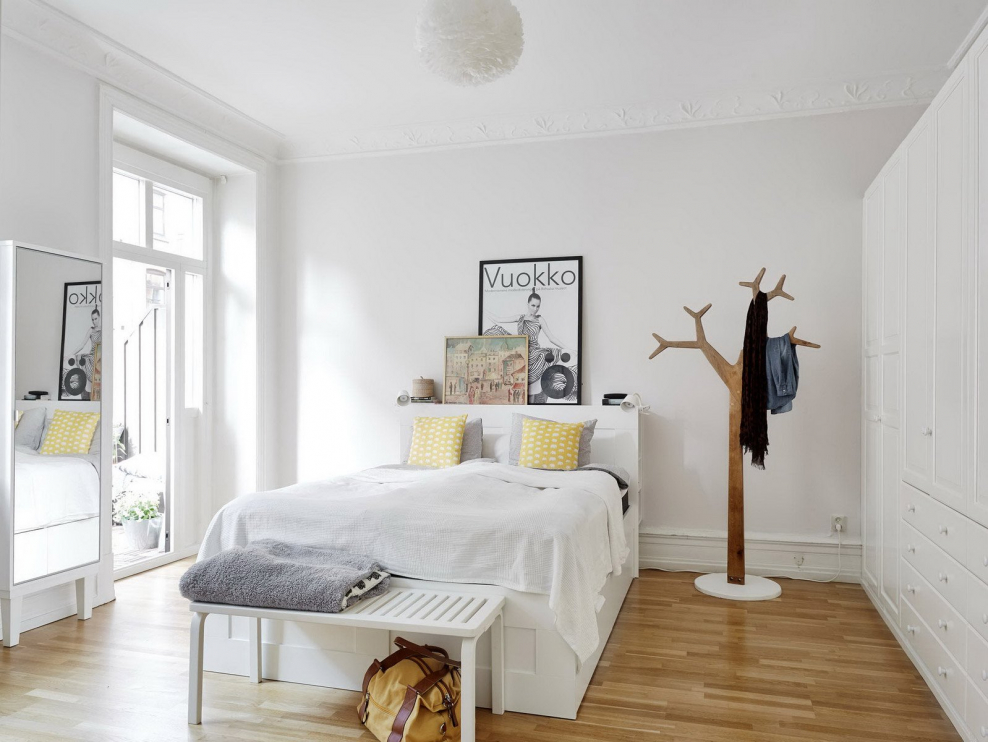 Спальня в стиле Сканди
