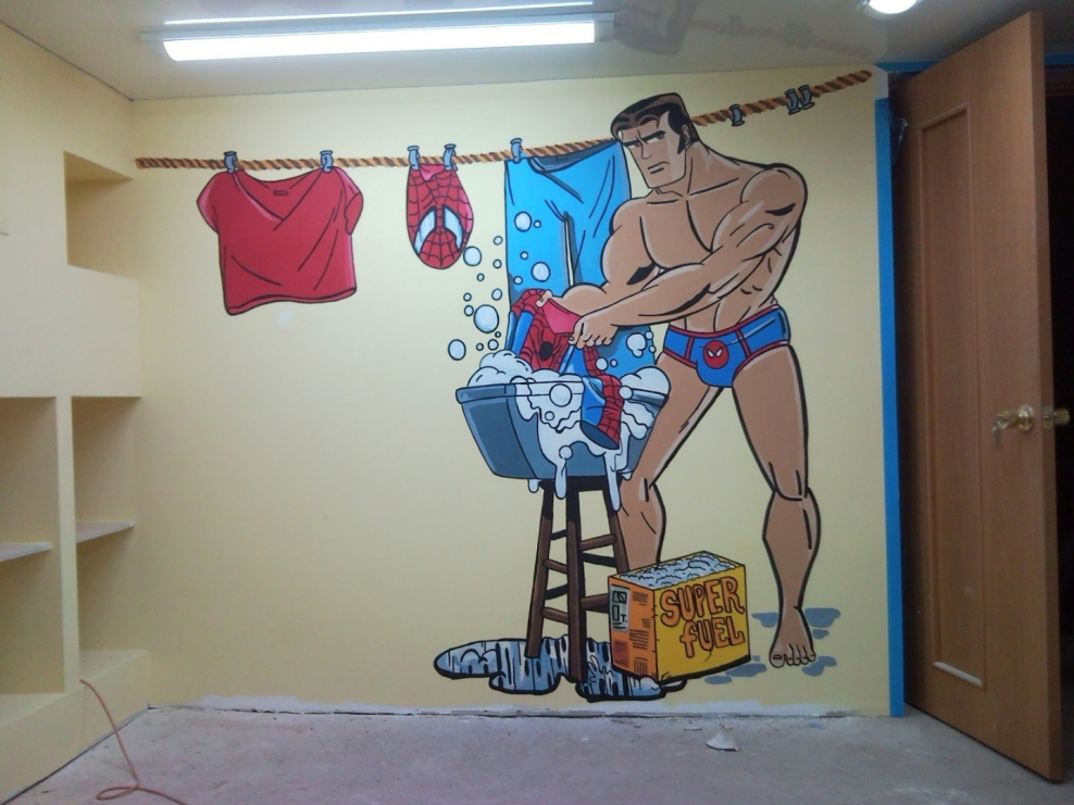 Креативные рисунки на стенах