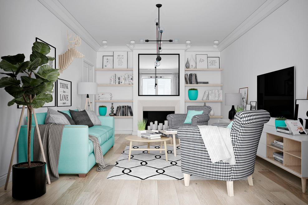 Скандинавская Неоклассика в интерьере