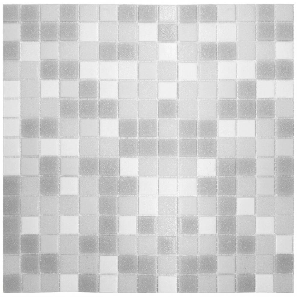 Стеклянная плитка elada Mosaic Econom серая микс 32,7х32,7 см