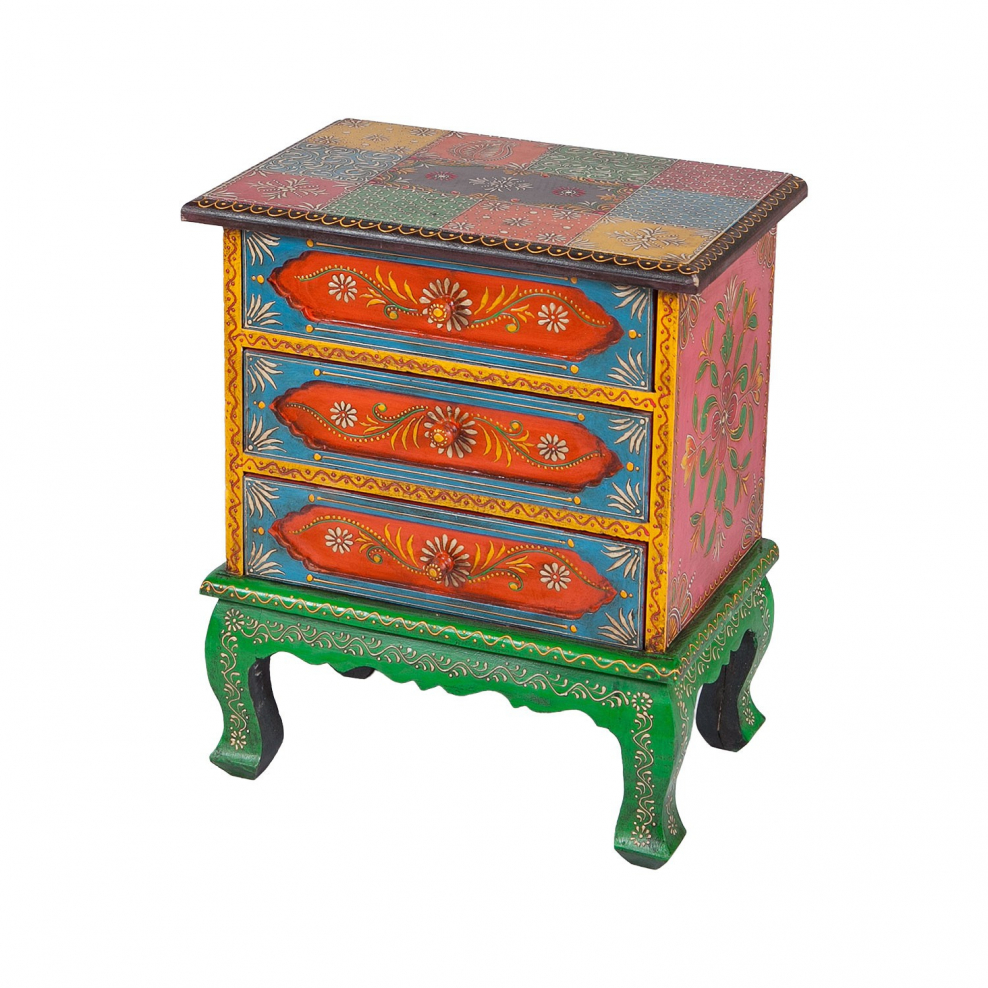 Прикроватная тумба в индийском стиле