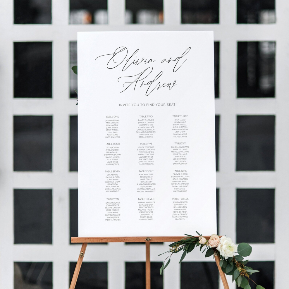 Необычный план рассадки гостей