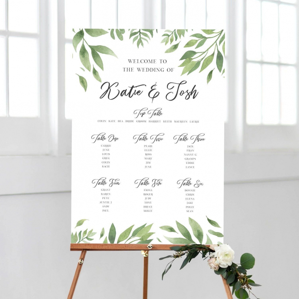 Дизайн плана рассадки гостей