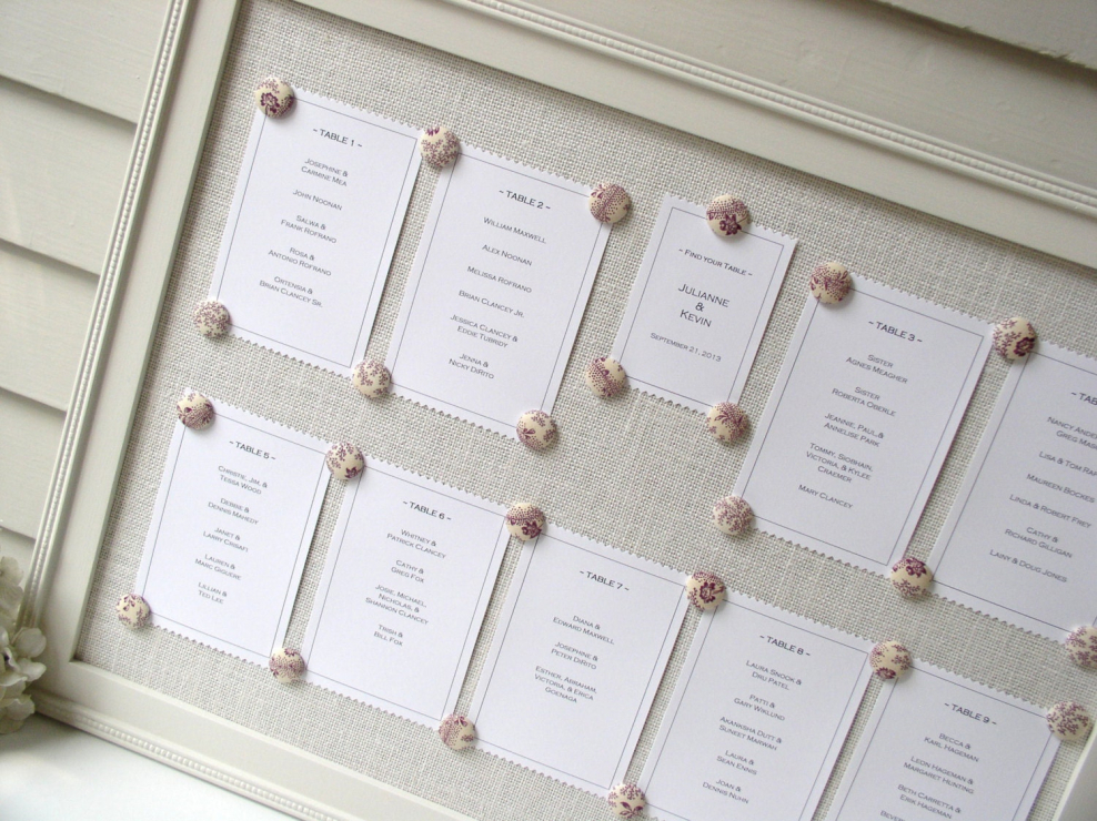 Карта рассадки гостей на свадьбе