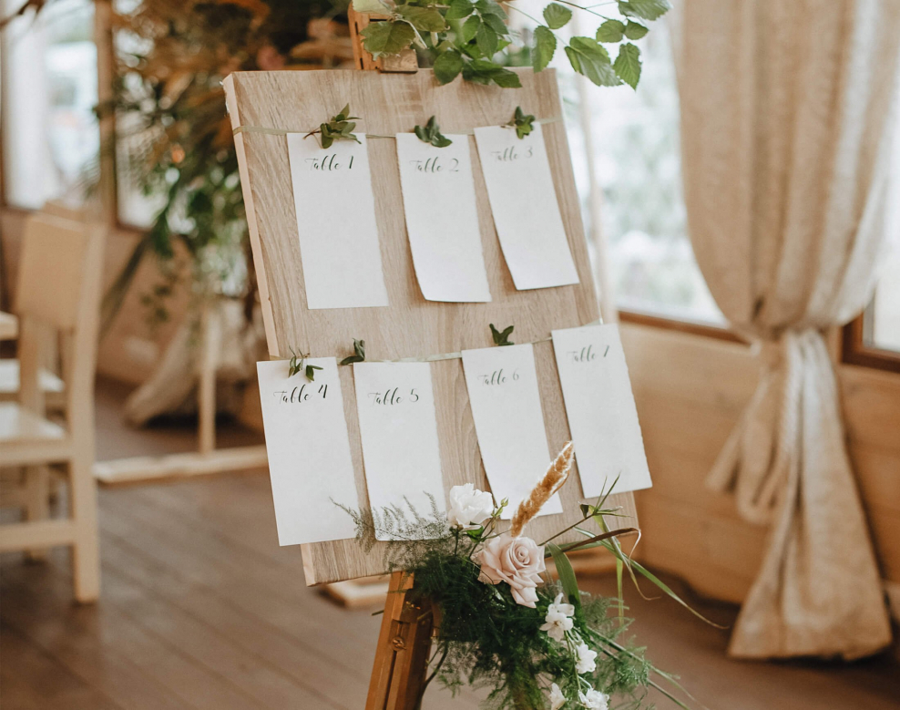 Осенняя рассадка гостей