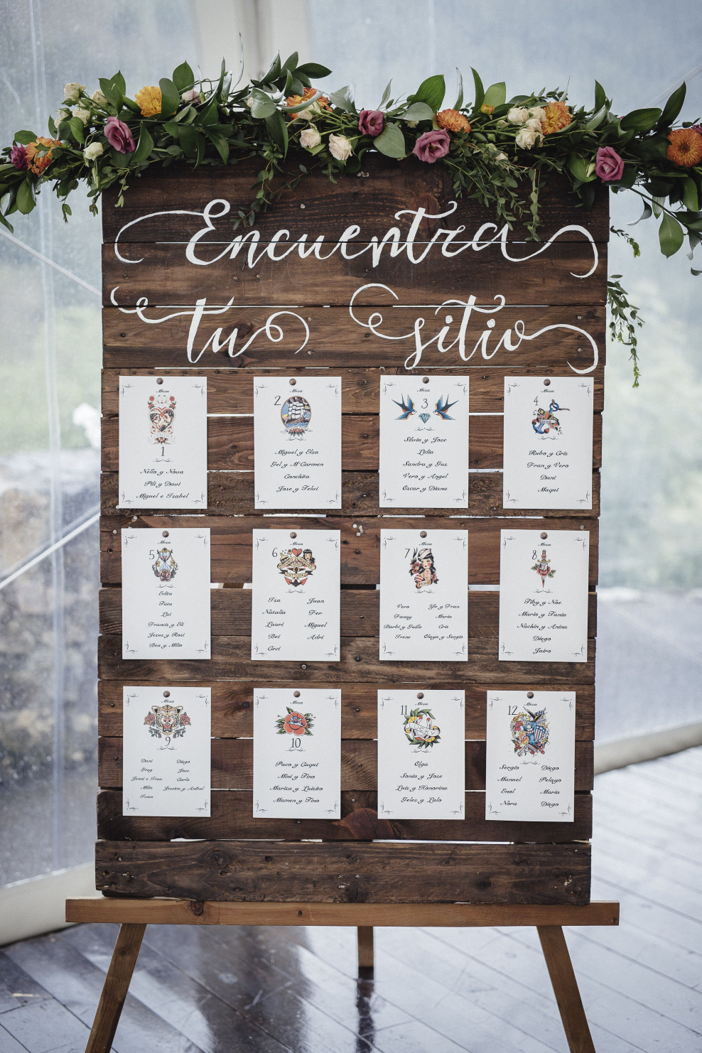 Буклеты для рассадки гостей