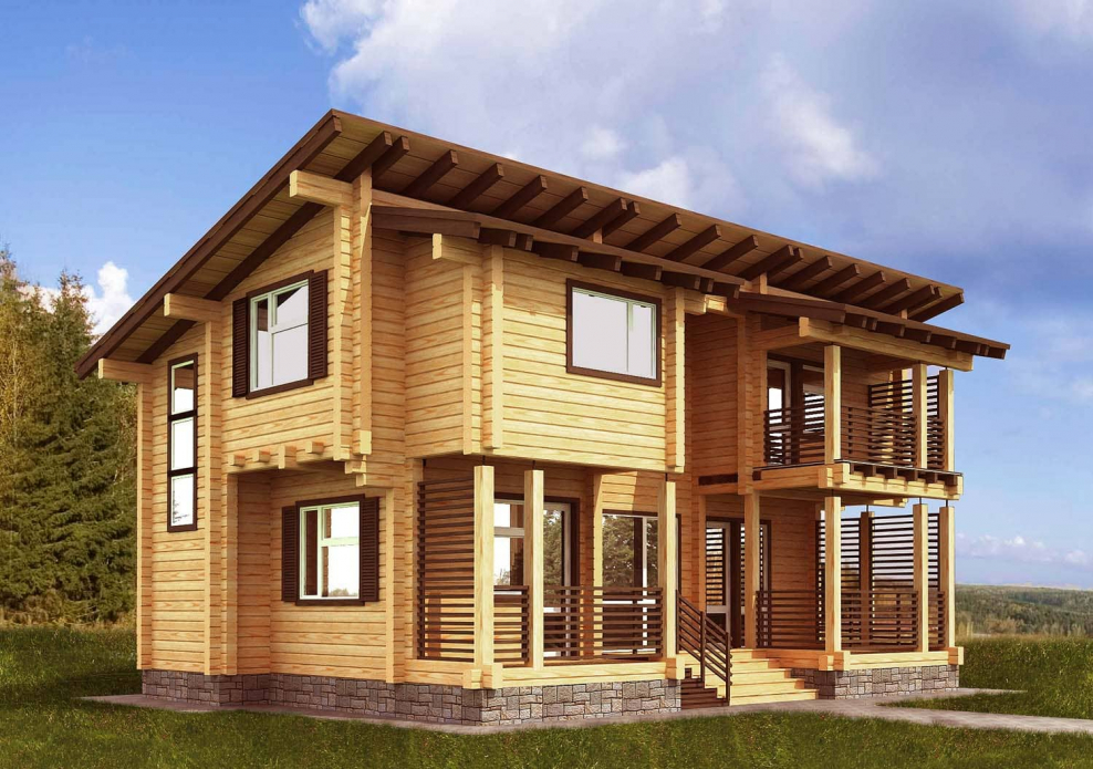 Дом из клееного бруса