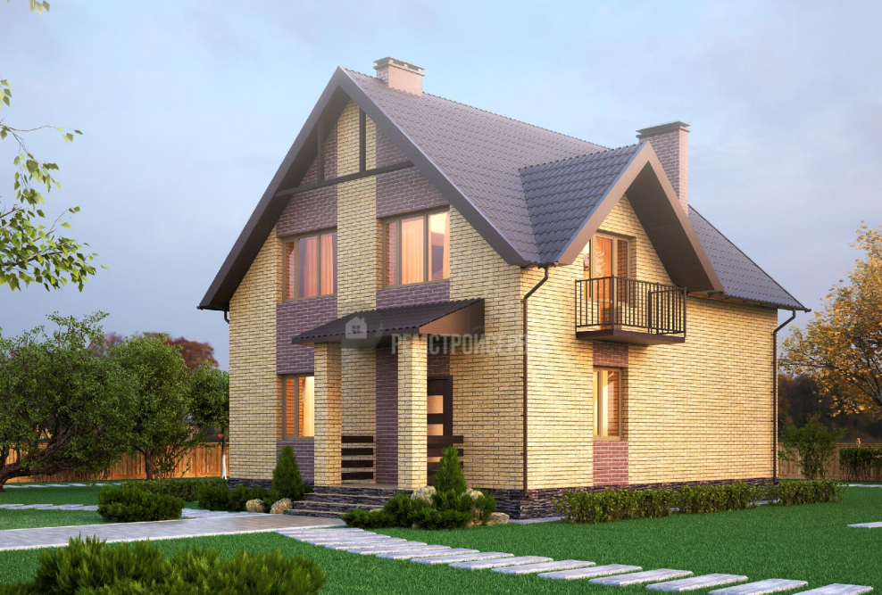 Дом кирпичный 110 кв.м с мансардой