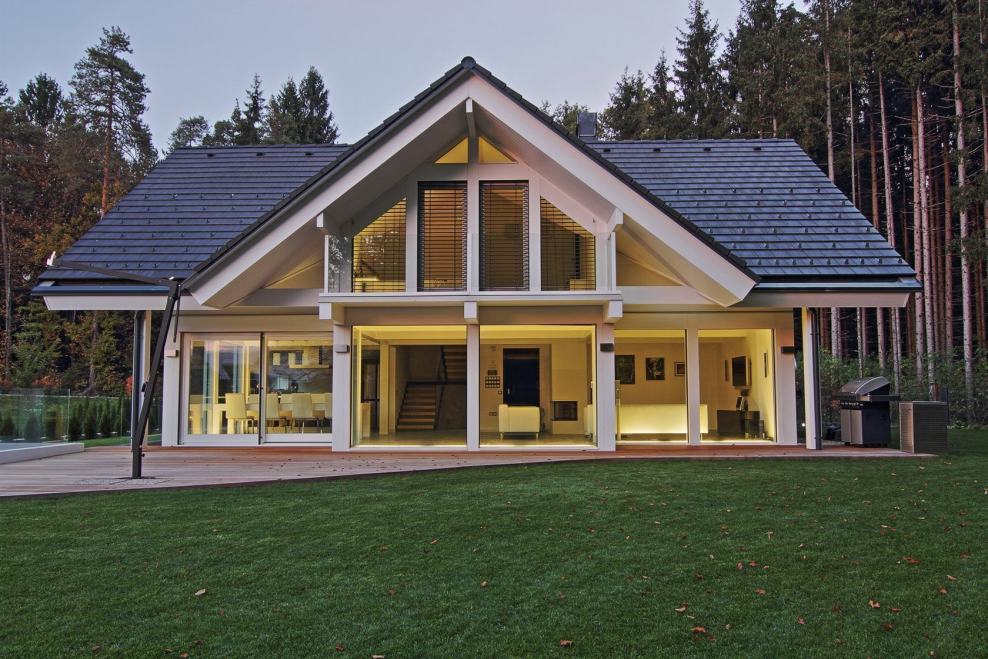 Загородный дом каркасный