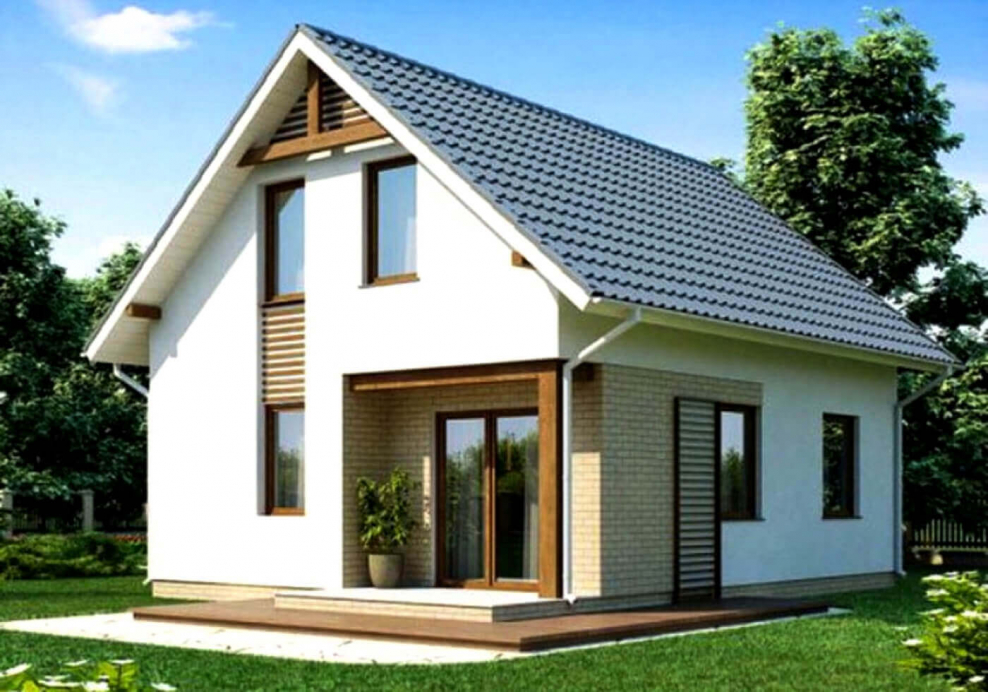 Недорогой дом из пеноблоков