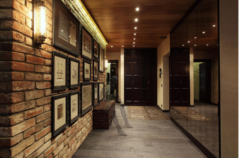 Холл в стиле лофт