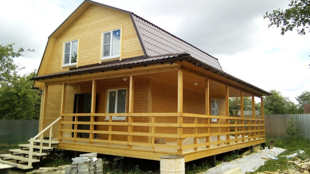 Крыльцо из бруса 100х150