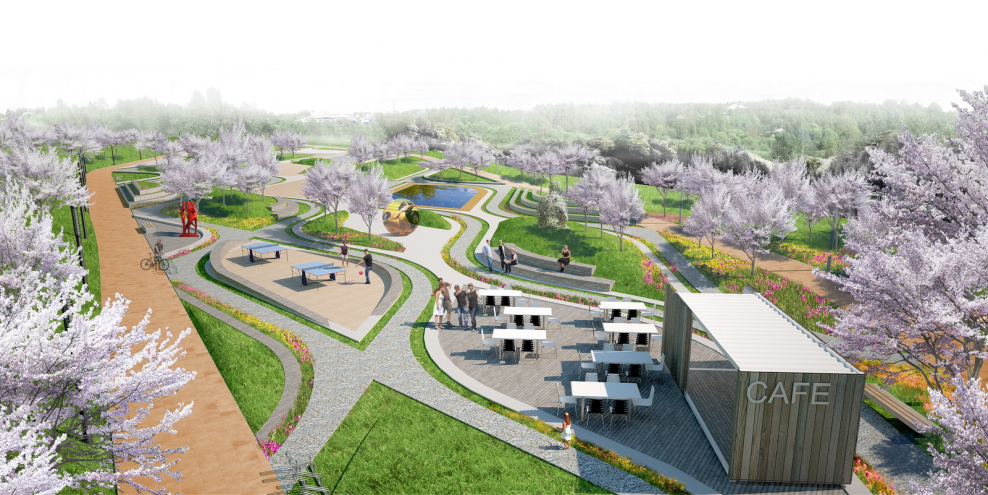 Общественное пространство реки Охта