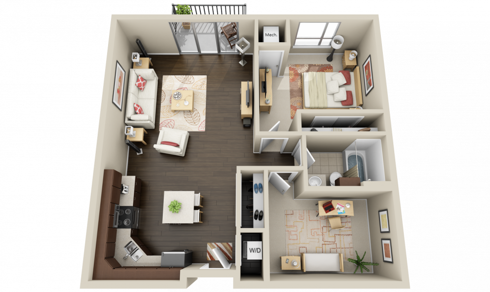 Чертеж квартиры 3д