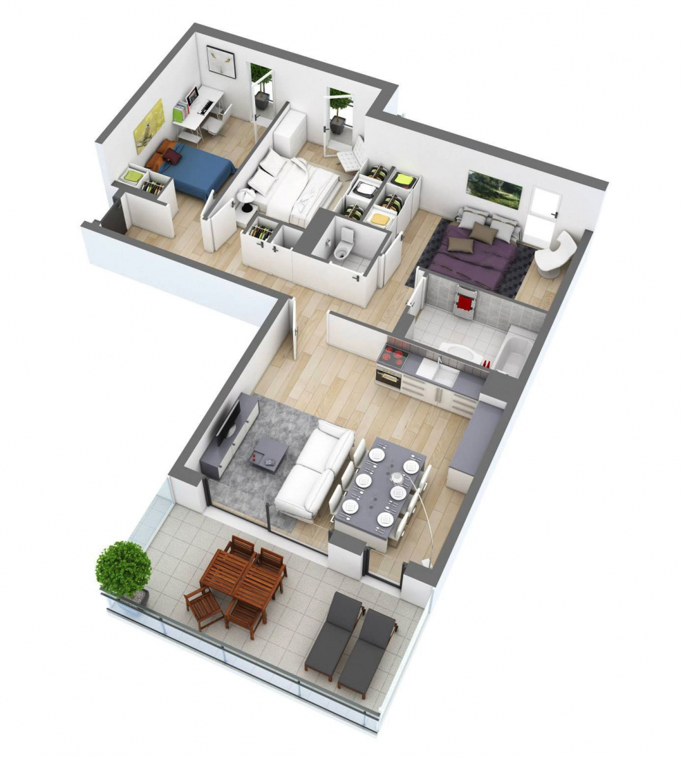 3д модель квартиры