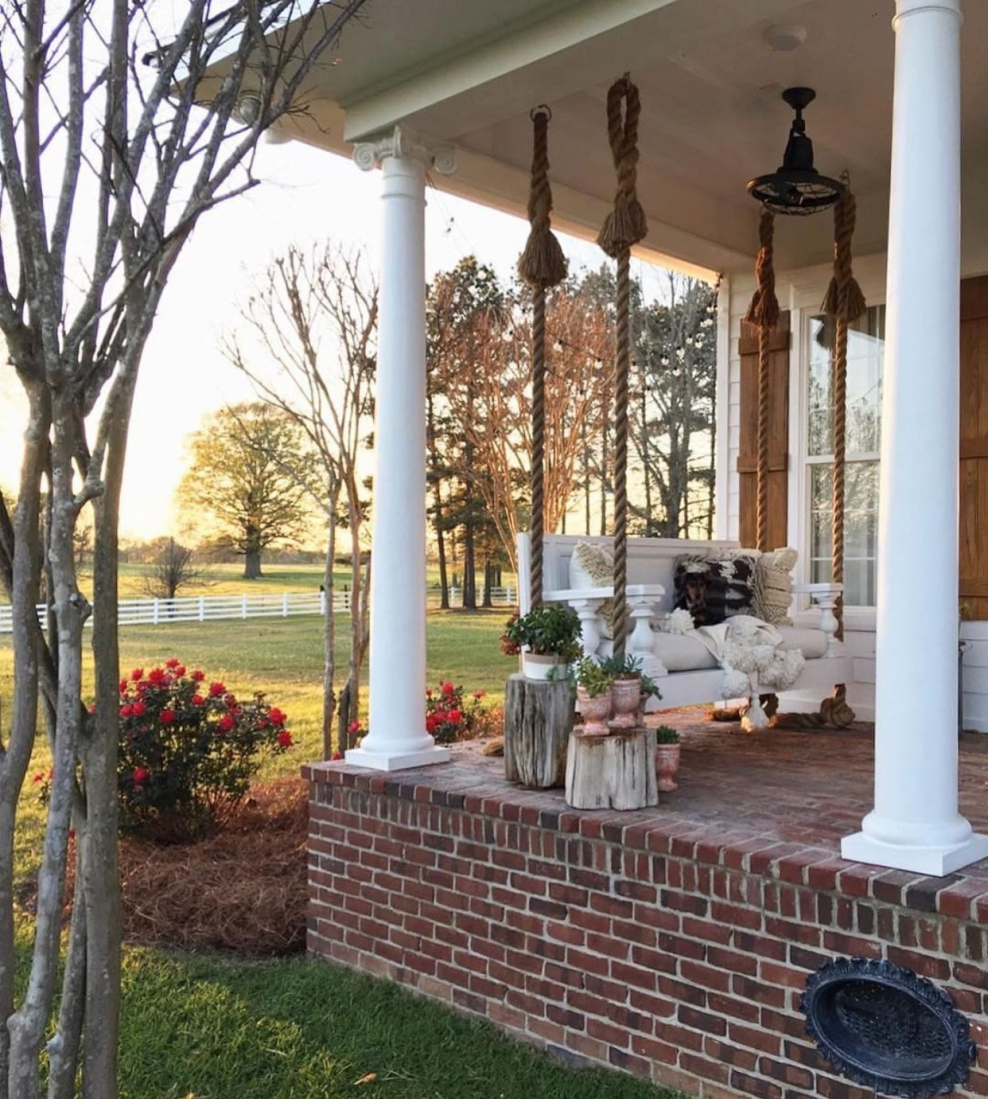 Террасы с большим крыльцом декор