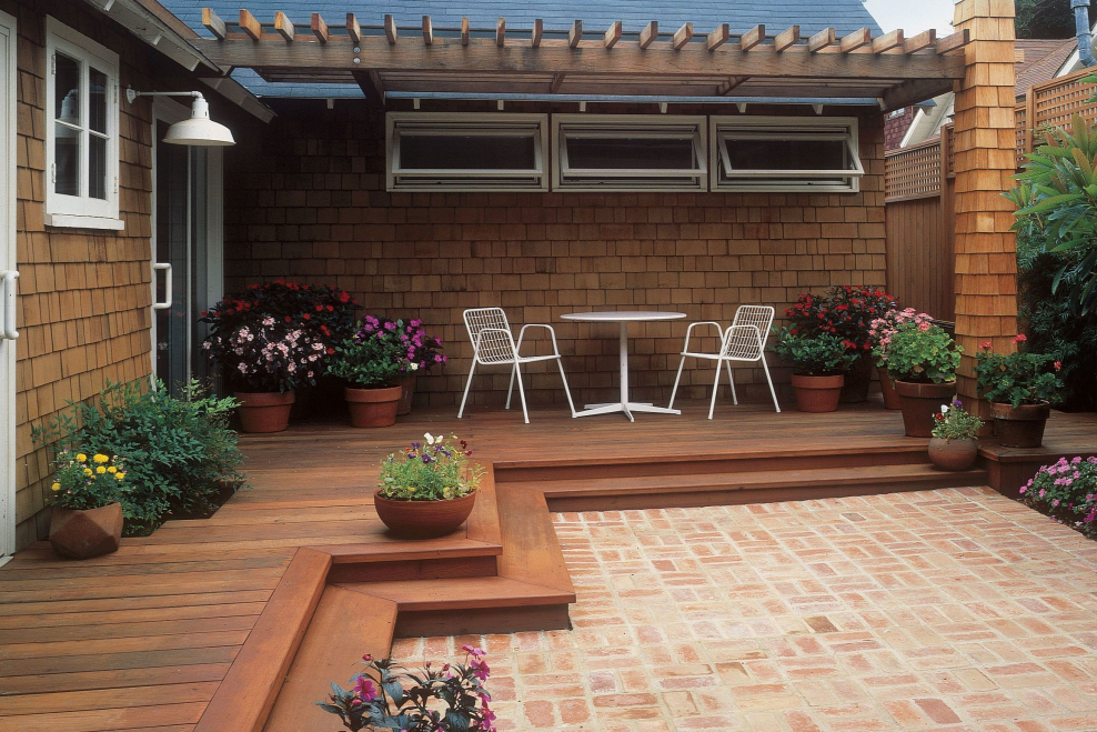 Отделка двора