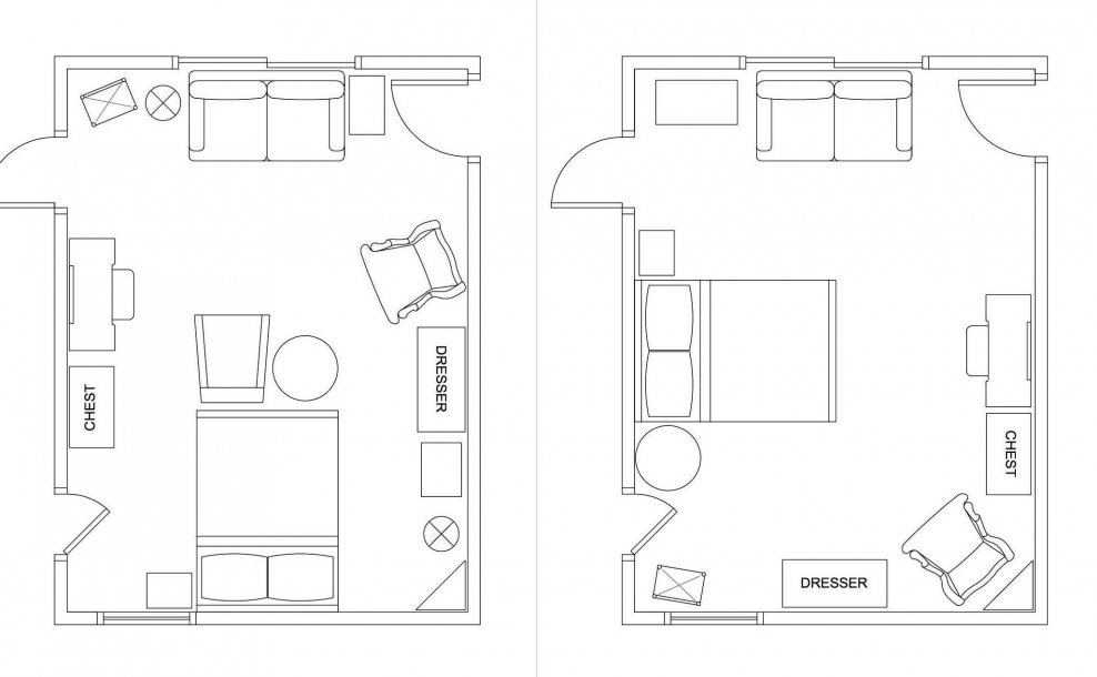 Интерьер вид сверху чертеж