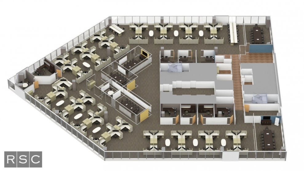 Планировка офисной мебели