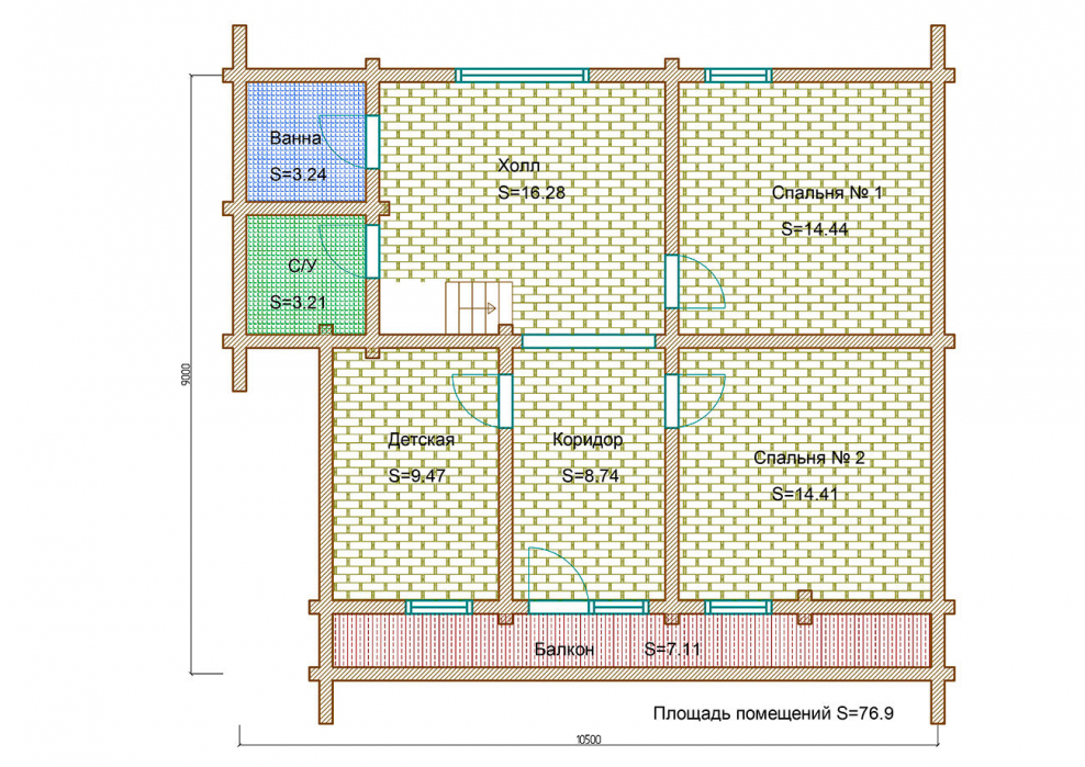 Схемы расположения помещений первого и второго этажа