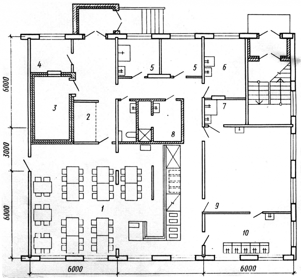 Схема размещения оборудования СКУД