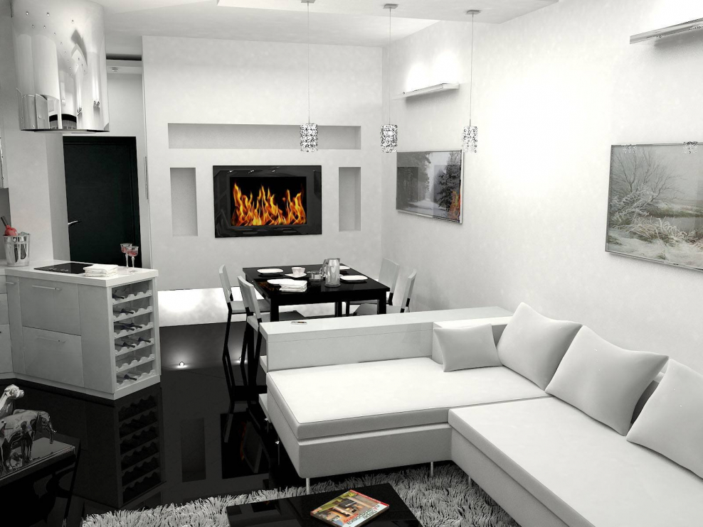 Гостиная в малогабаритной квартире