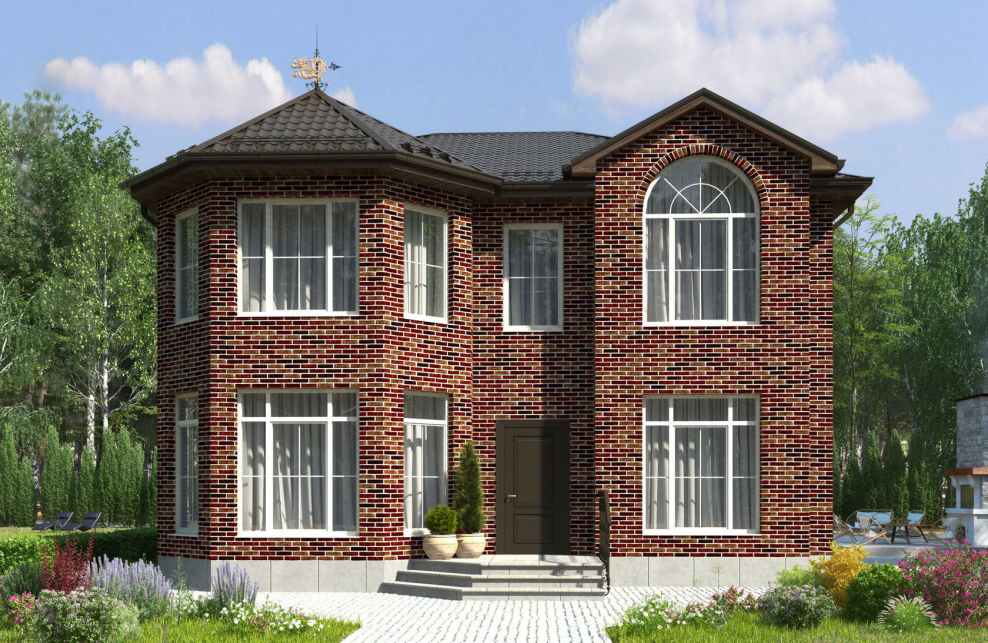 Дом кирпичный двухэтажный