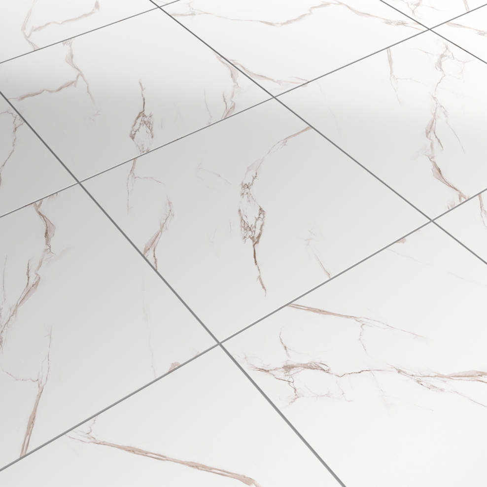 Grasaro Classic Marble белый 400х400х8