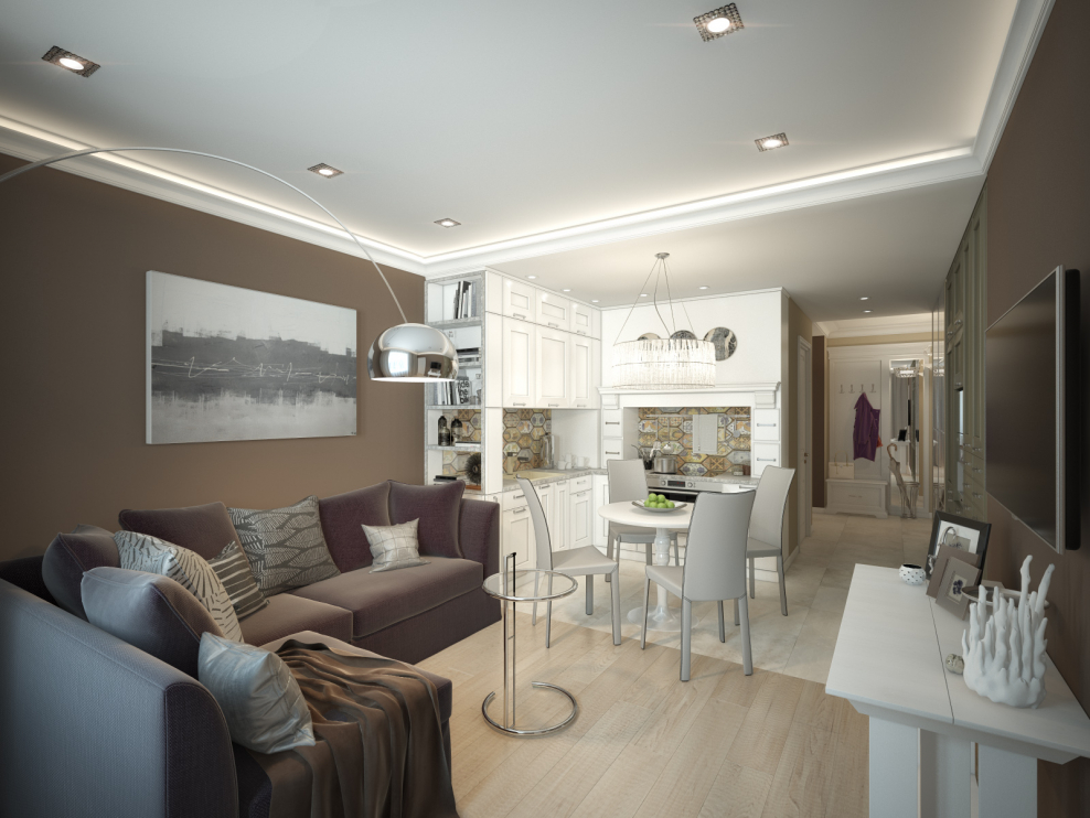 Кухня-гостиная 3 на 5 метров