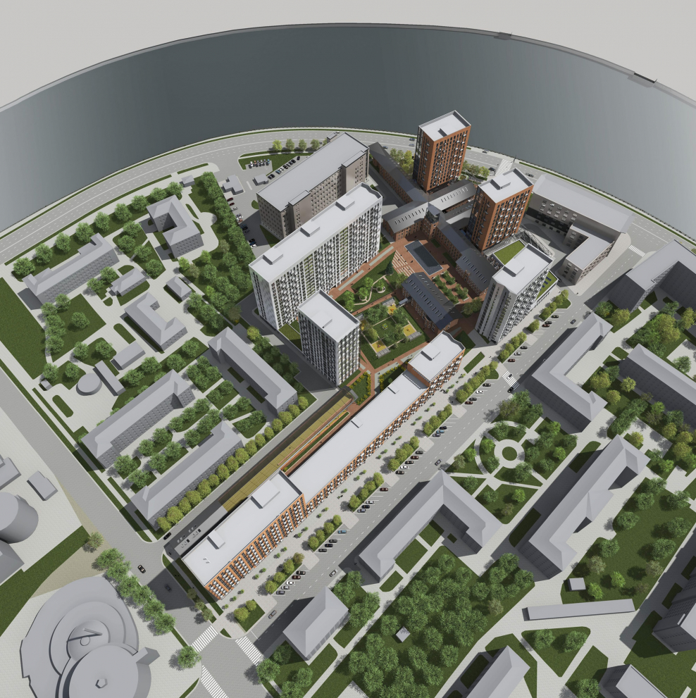 Застройка Лужнецкой набережной