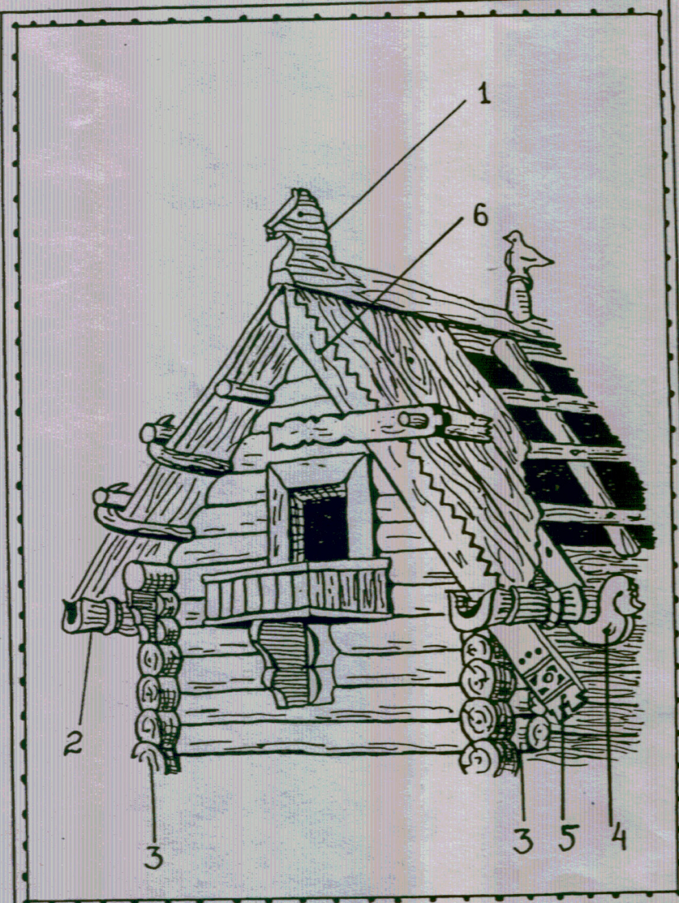 Изображение избы снаружи